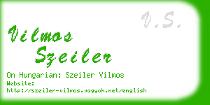 vilmos szeiler business card